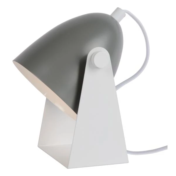 Lucide CHAGO - Lámpara de mesa - 1xE14 - Gris - detalle 1
